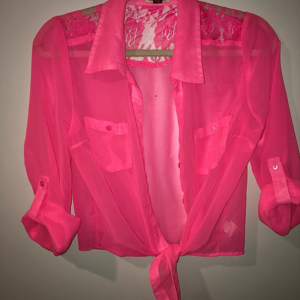 Pink Button Down l.e.i.